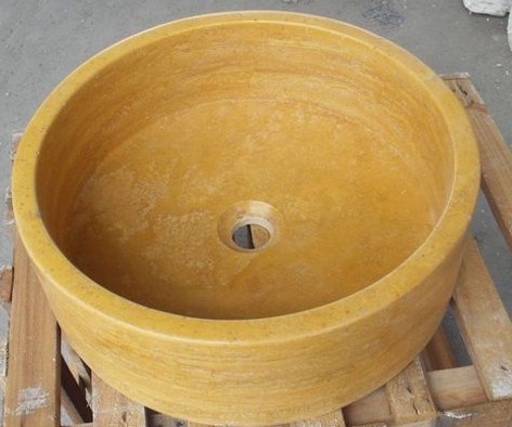 Travertino Giallo Persiano Bathroom Basin