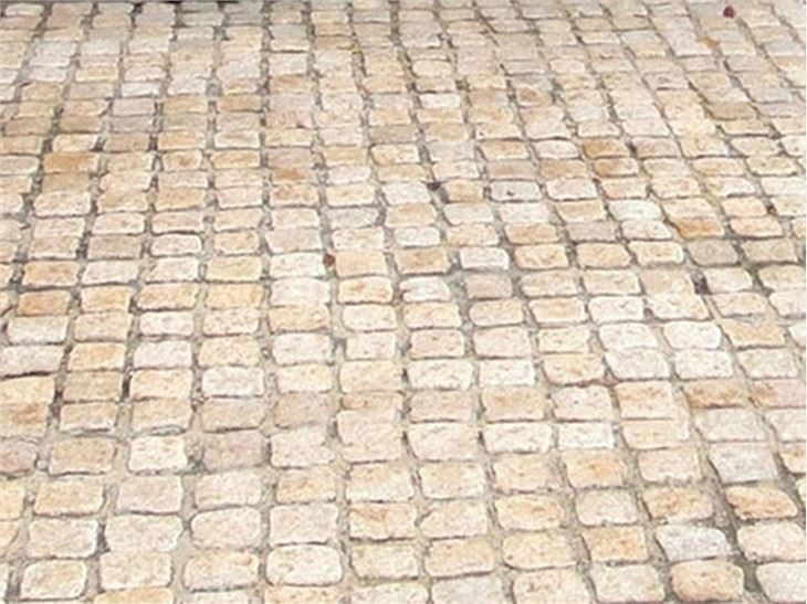 Sunset Gold Granite Cube Stone