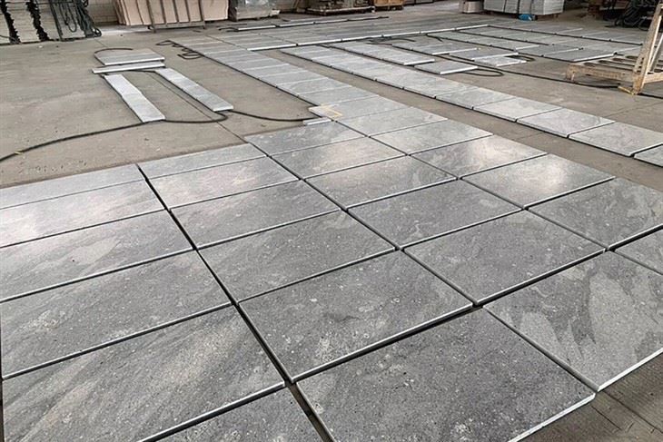 Ash Gray Granite Tile Layout