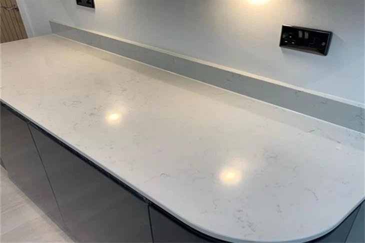 Carrara White Quartz Bar Tops